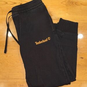 Timberland Black Joggers with Gold Logo